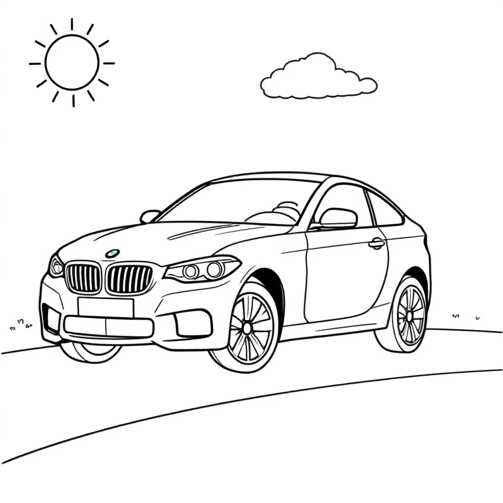 BMW M serie kleurplaat