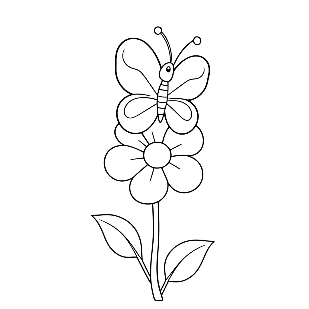 vlinder op een bloem