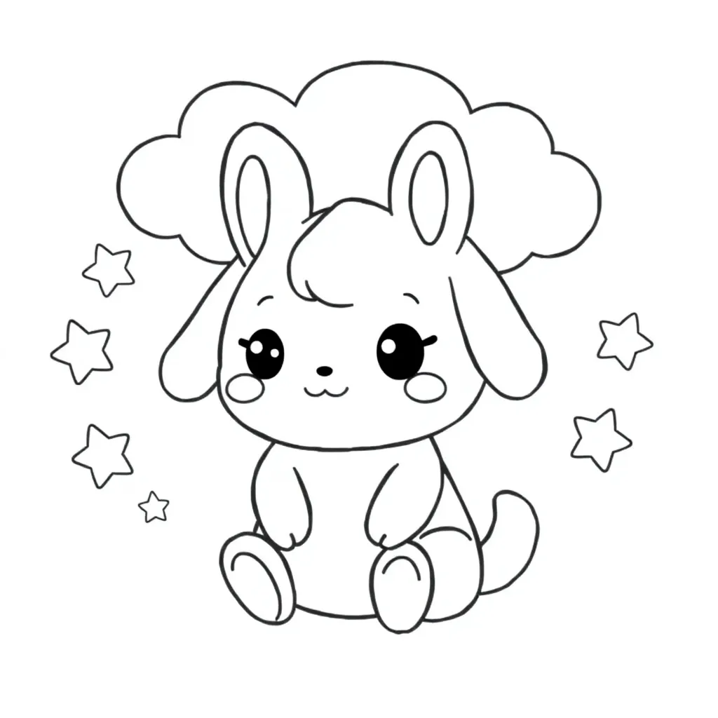 cinnamoroll - TikTok meme kleurplaat