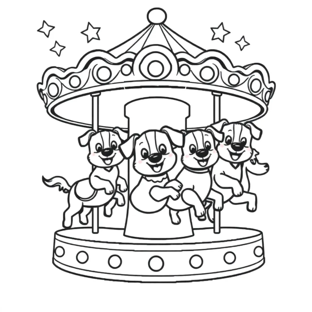 Kleurplaten Kermis coloring page for children
