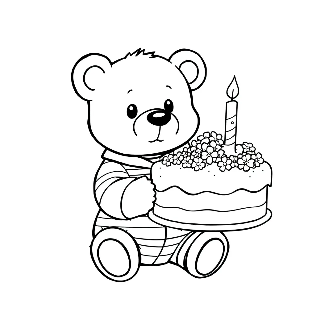 Kleurplaten Verjaardag coloring page for children