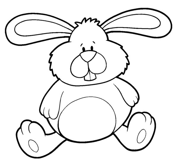 Knuffel Konijn coloring page for children