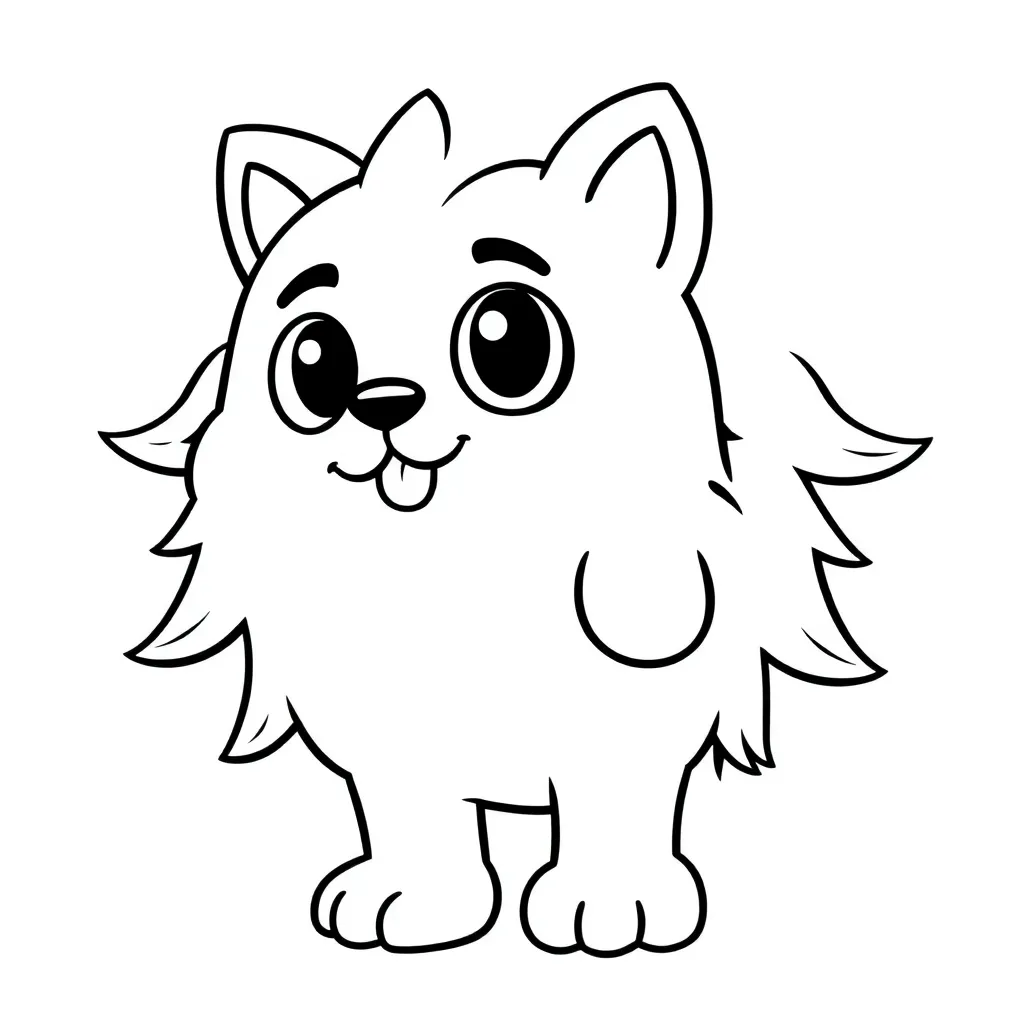 Kooky coloring page for children