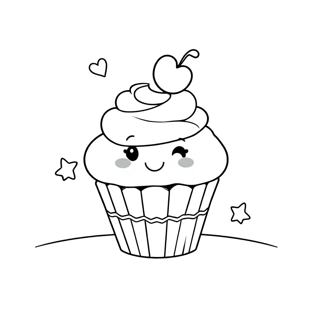 Kupkeek coloring page for children