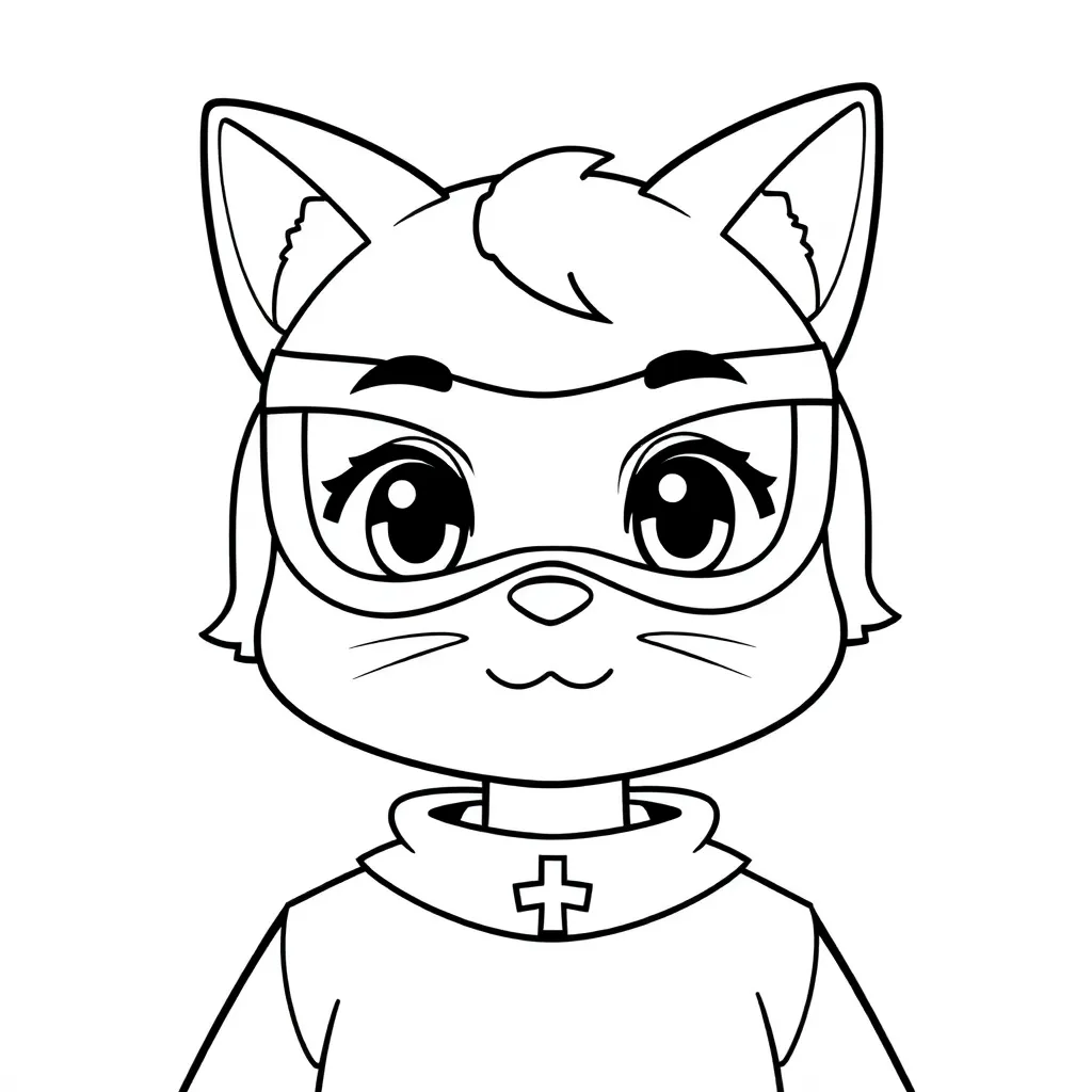 Ladybug En Cat Noir Kleurplaten coloring page for children