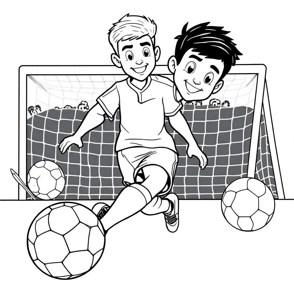 Lamine Yamal coloring page for children