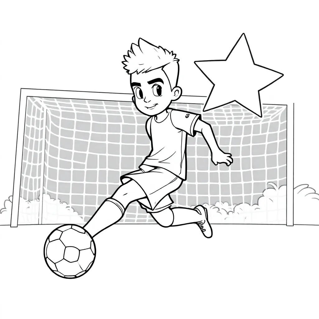 Lamine Yamal coloring page for children