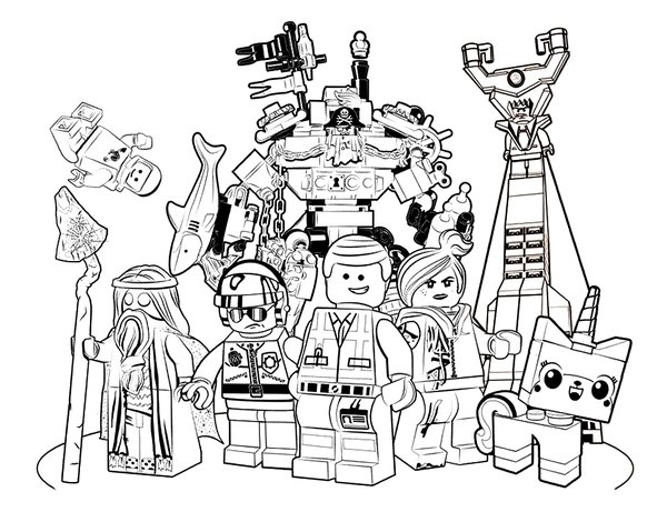 Lego Der Film coloring page for children