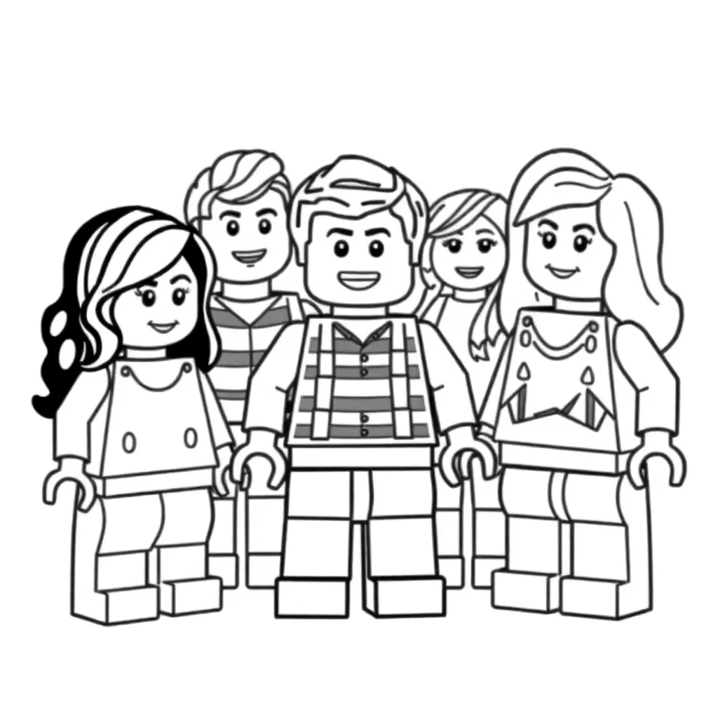 Lego Friends Meisjes Avontuur Creatief Speels coloring page for children