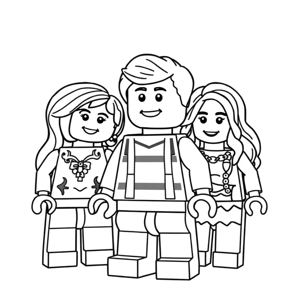 Lego Friends Meisjes Avontuur Creatief Speels coloring page for children