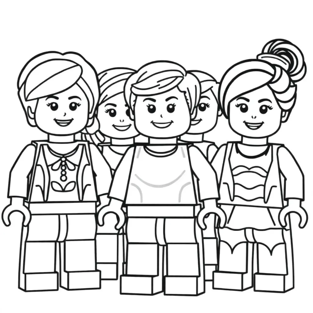Lego Friends Meisjes Avontuur Creatief Speels coloring page for children