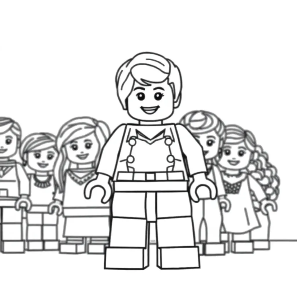 Lego Friends Meisjes Avontuur Creatief Speels coloring page for children