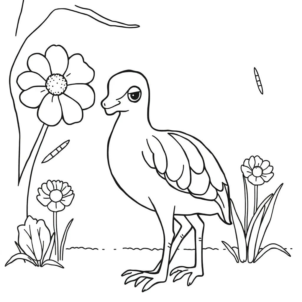 Lente Bloemen Natuur Seizoen Creatief coloring page for children