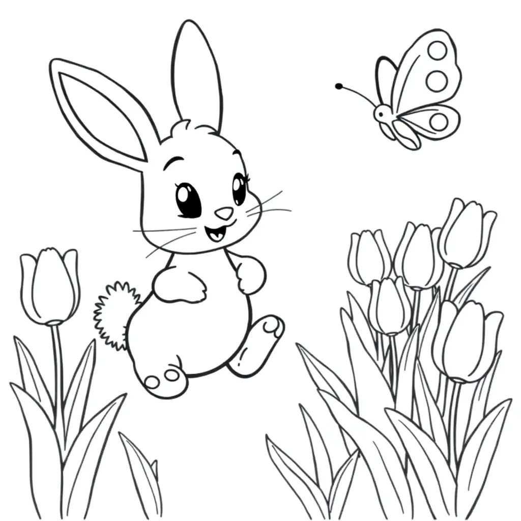 Lente coloring page for children