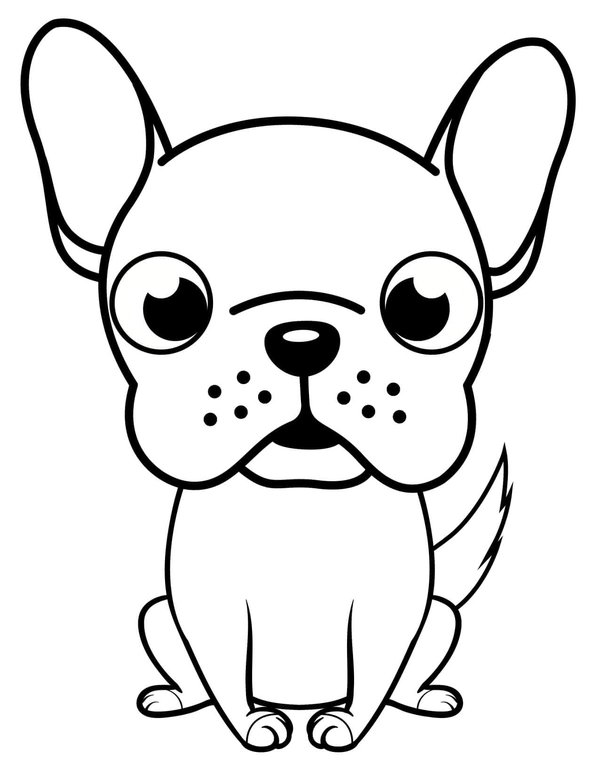 Lindo Bulldog coloring page for children