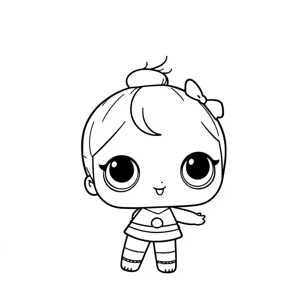 Lol Surprise Pop Meisjes Poppen Schattig coloring page for children