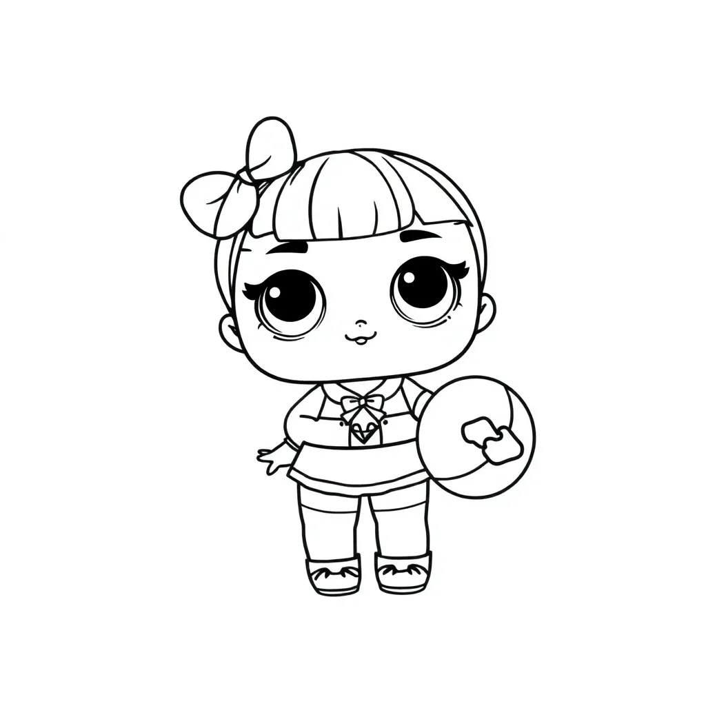 Lol Surprise Pop Meisjes Poppen Schattig coloring page for children