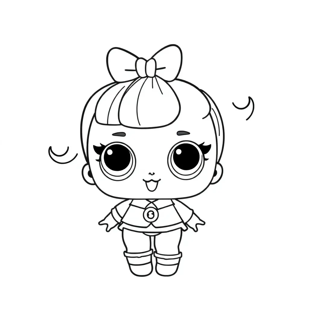 Lol Surprise Pop Meisjes Schattig Speelgoed coloring page for children