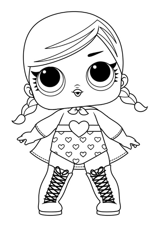 L.O.L. Surprise Pop Super BB coloring page for children