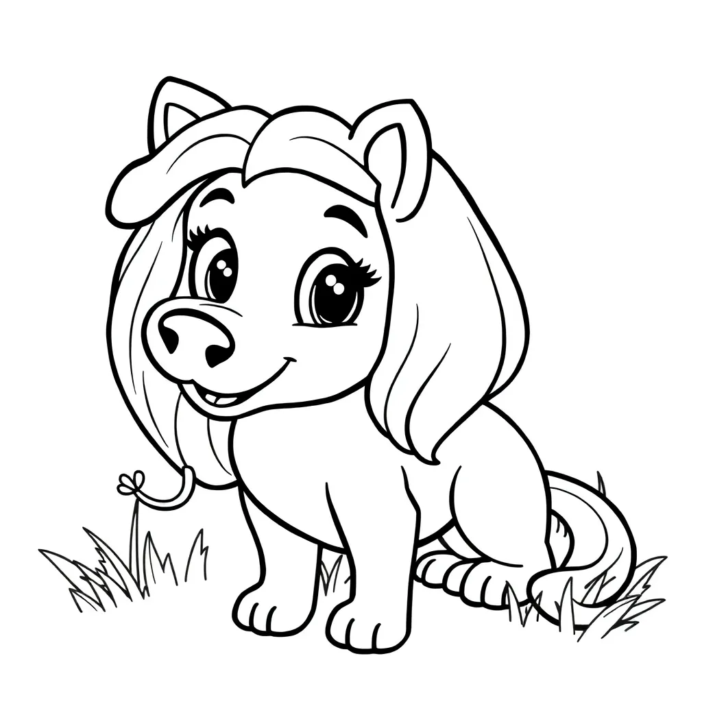 Maddie coloring page for children