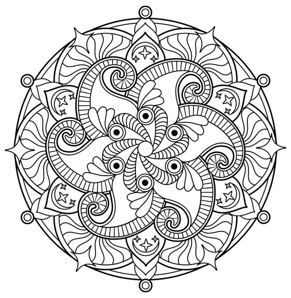 Mandala 18 coloring page for children