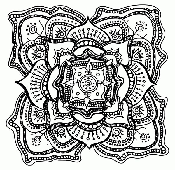 Mandala 2 coloring page for children