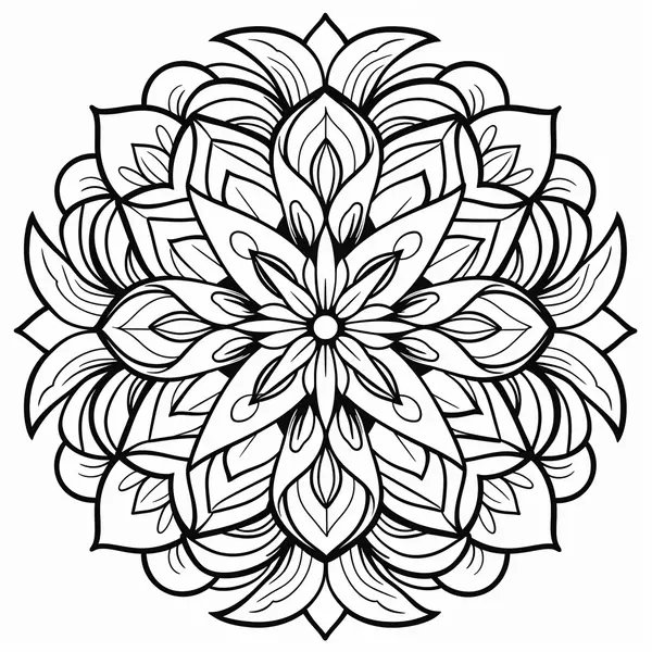 Mandala 21 coloring page for children