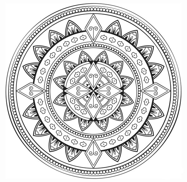 Mandala 4 coloring page for children