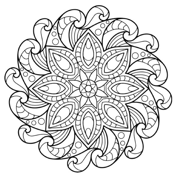 Mandala 7 coloring page for children