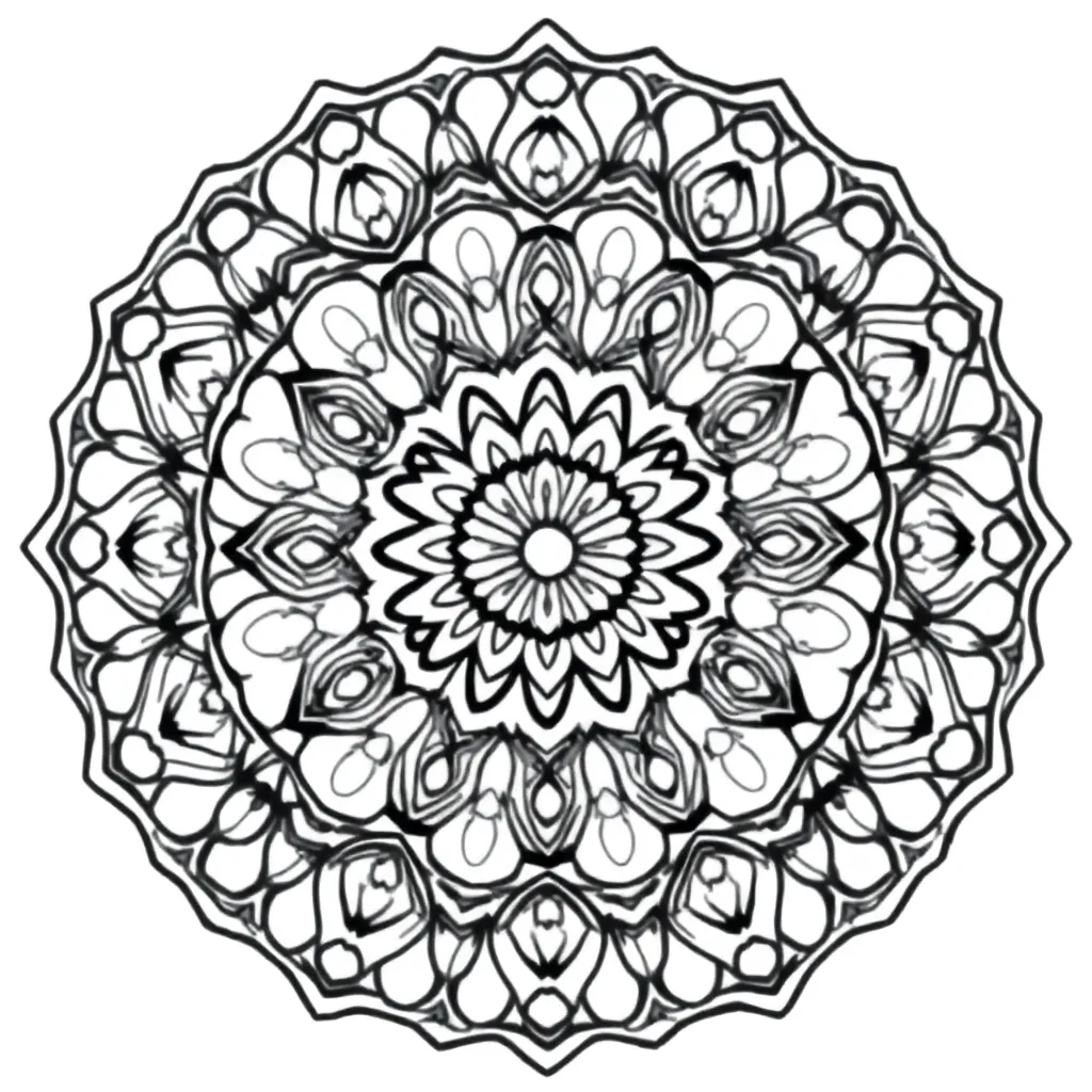 Mandala Kleurplaten coloring page for children
