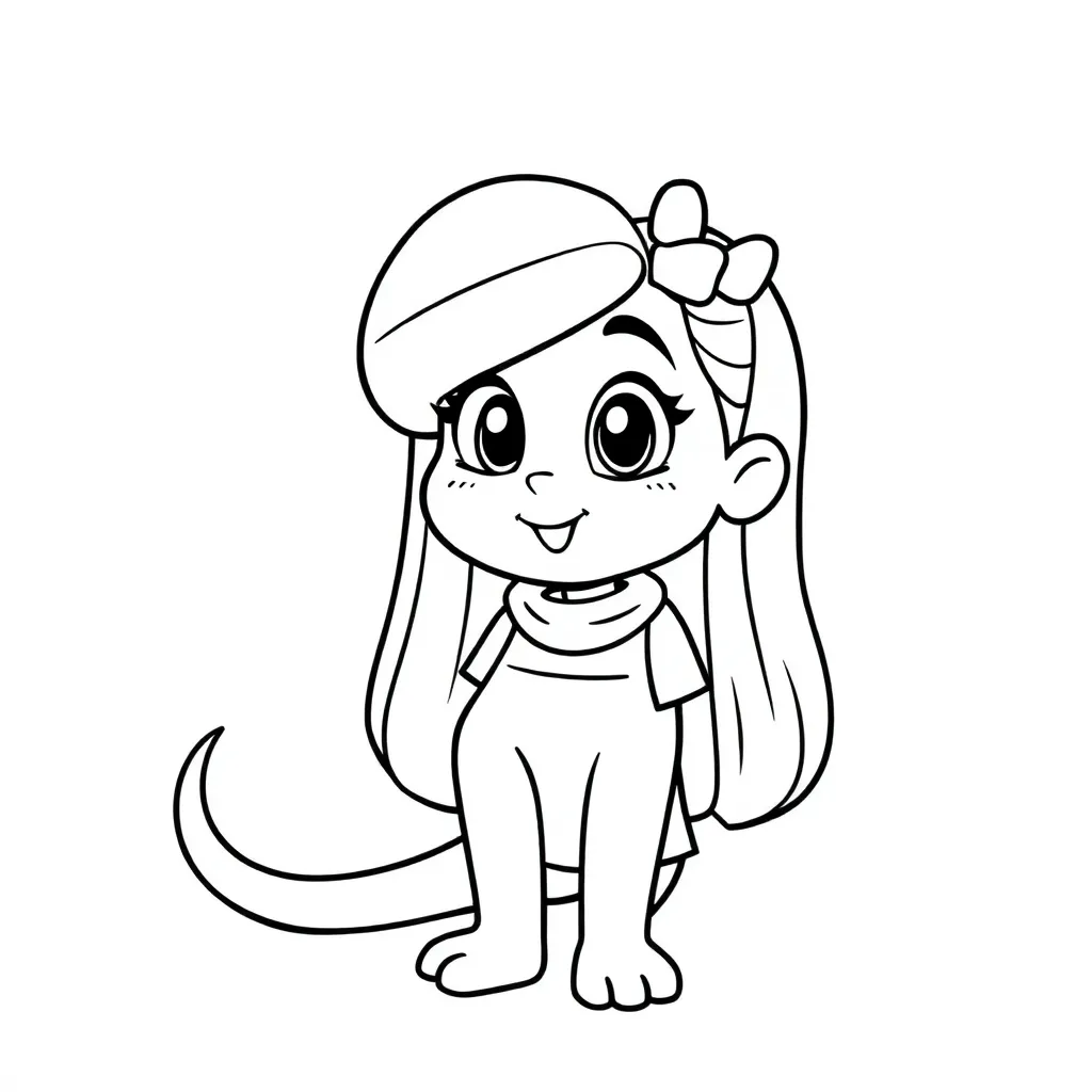 Mandy kleurplaten voorbeeld