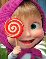 Feuille de coloriage Masha et l'ours