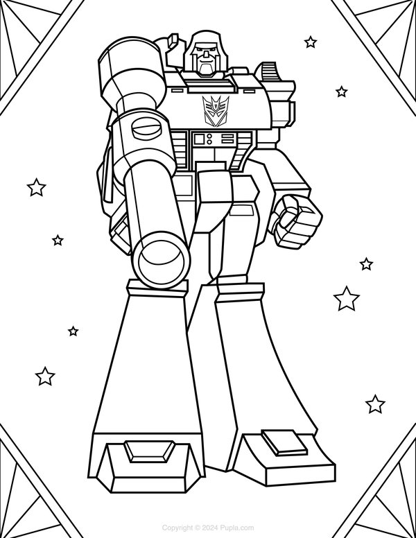 Megatron coloring page for children