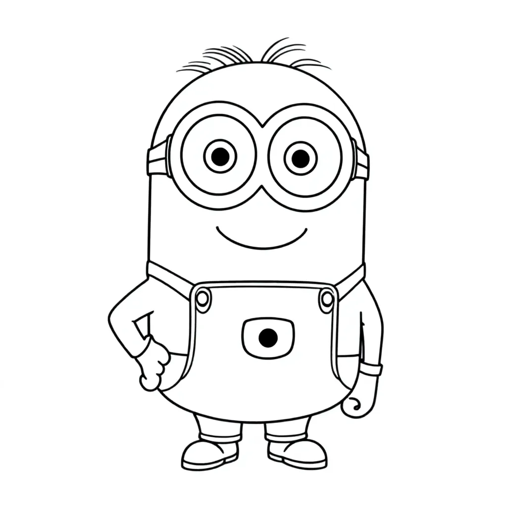 minion coloring page for children