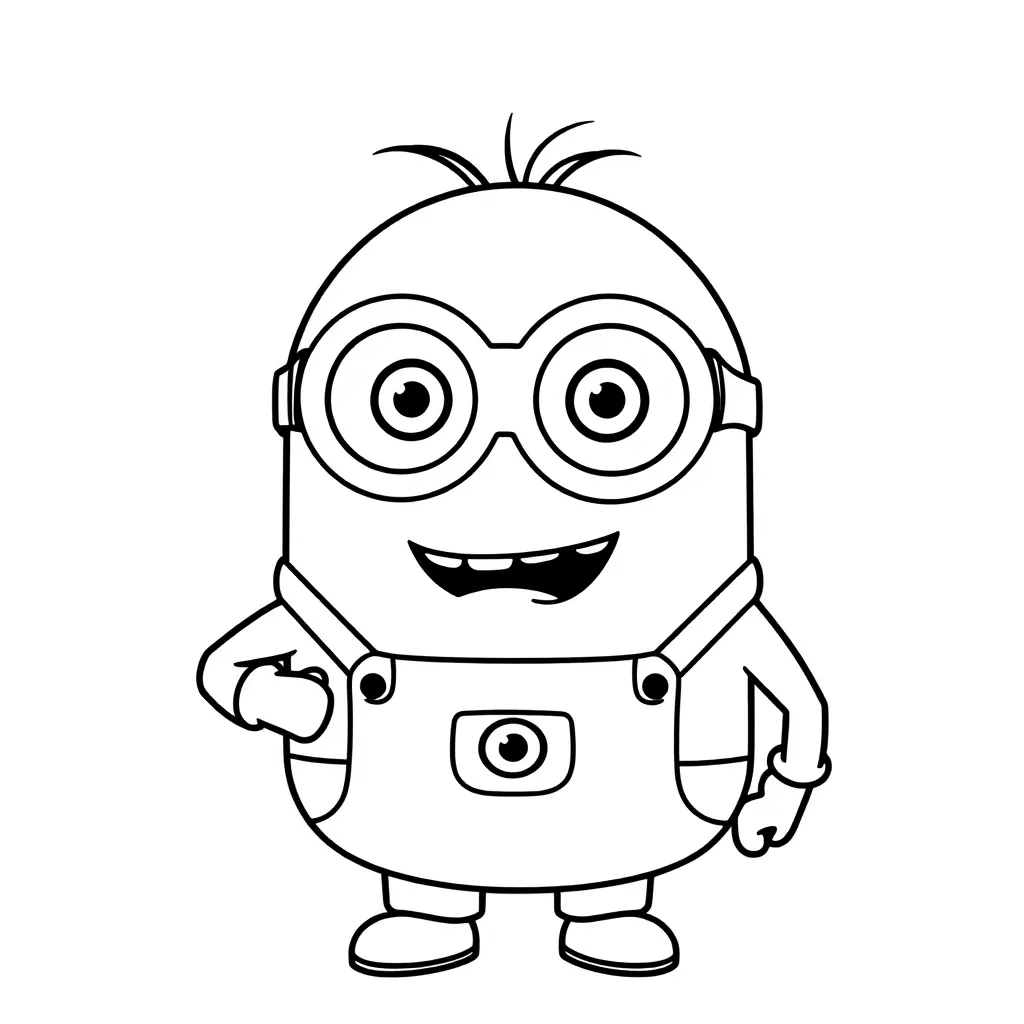 Malvorlage Gratis Minions Cartoon Lustig Zeichnen Kinder Malvorlage v