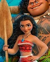Moana coloring page for children