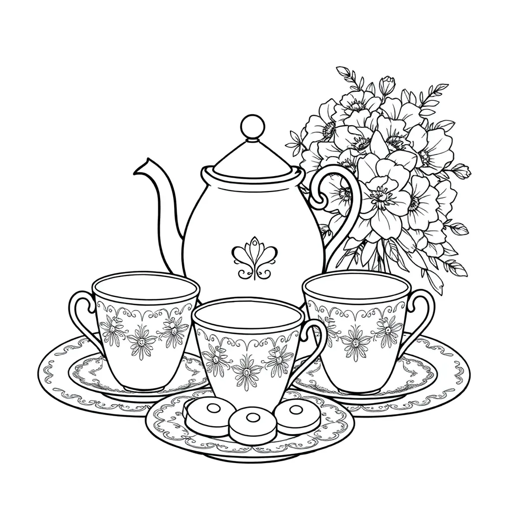 Moederdag Creatief Gezin Liefde Cadeau coloring page for children