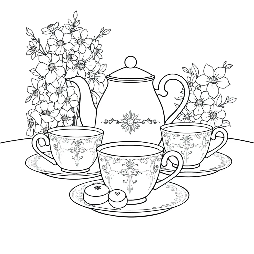 Moederdag Liefde Creatief Gezin Cadeau coloring page for children