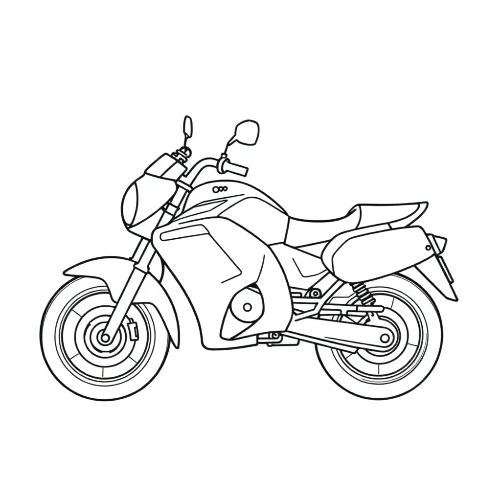 Motoren Racewagens Snelheid Techniek Motorrijden coloring page for children