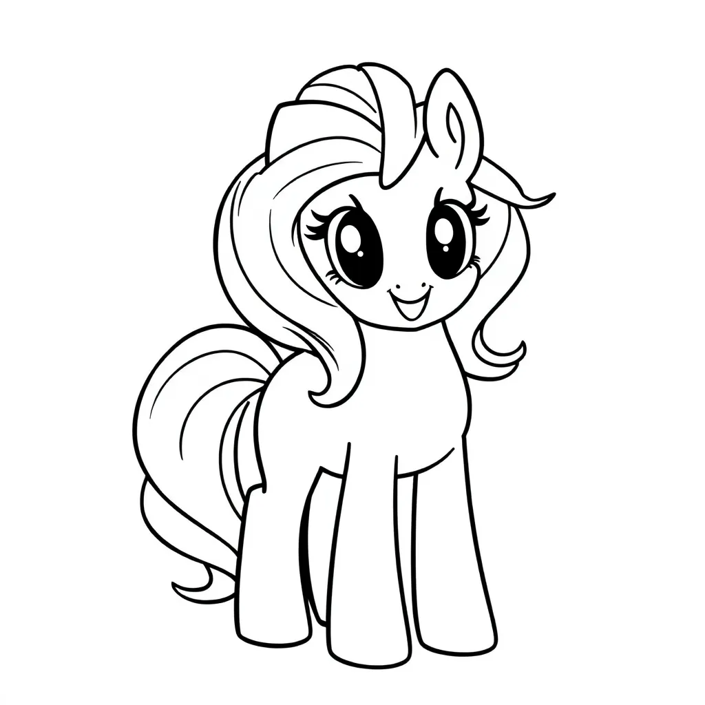 My Little Pony Cartoon Fantasie Creatief Kindvriendelijk coloring page for children