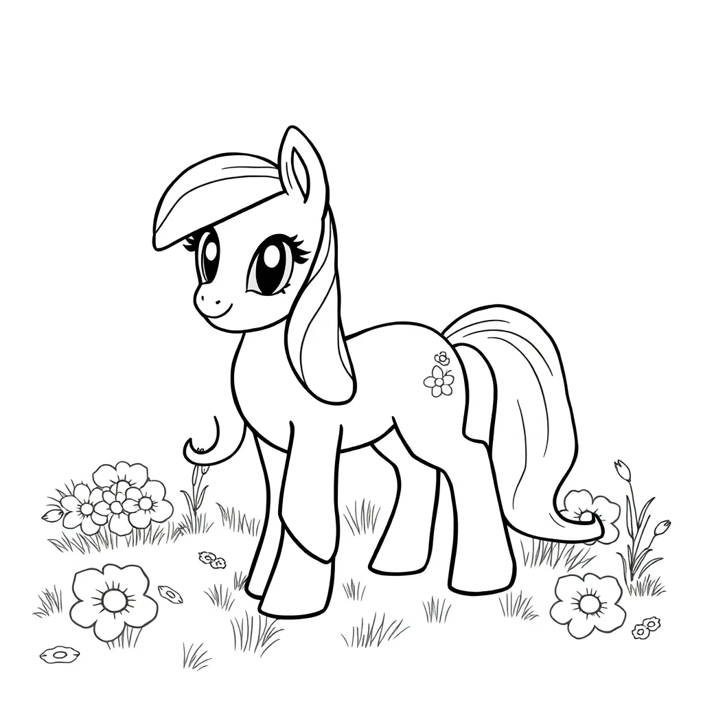 My Little Pony Eenhoorn Fantasie Kindertekening Creatief coloring page for children