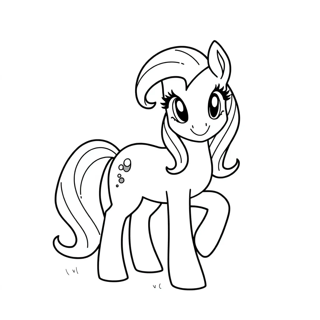 My Little Pony Eenhoorn Fantasie Kleur Creatief coloring page for children