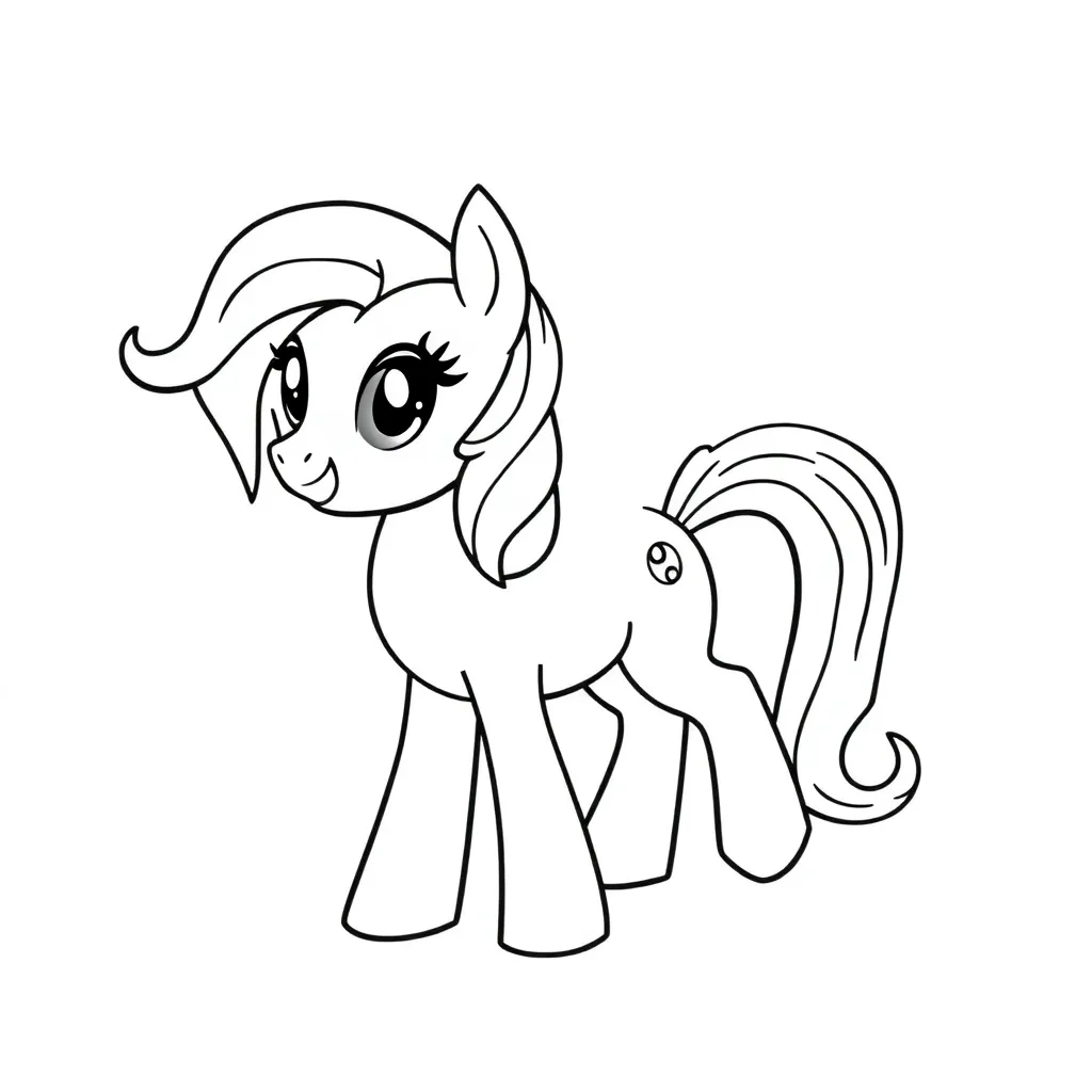 My Little Pony Eenhoorn Fantasie Kleurpret Kinderen coloring page for children