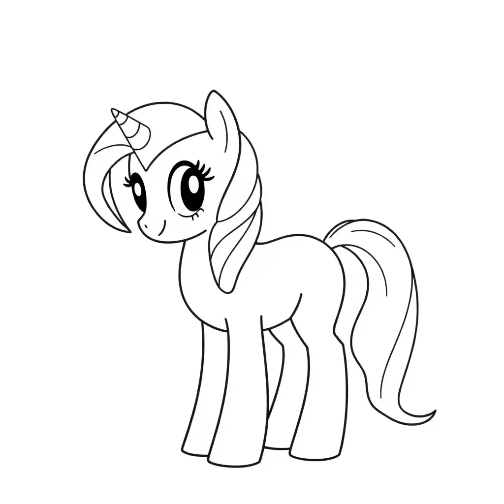 My Little Pony Eenhoorn Fantasie Kleurpret Kinderen coloring page for children