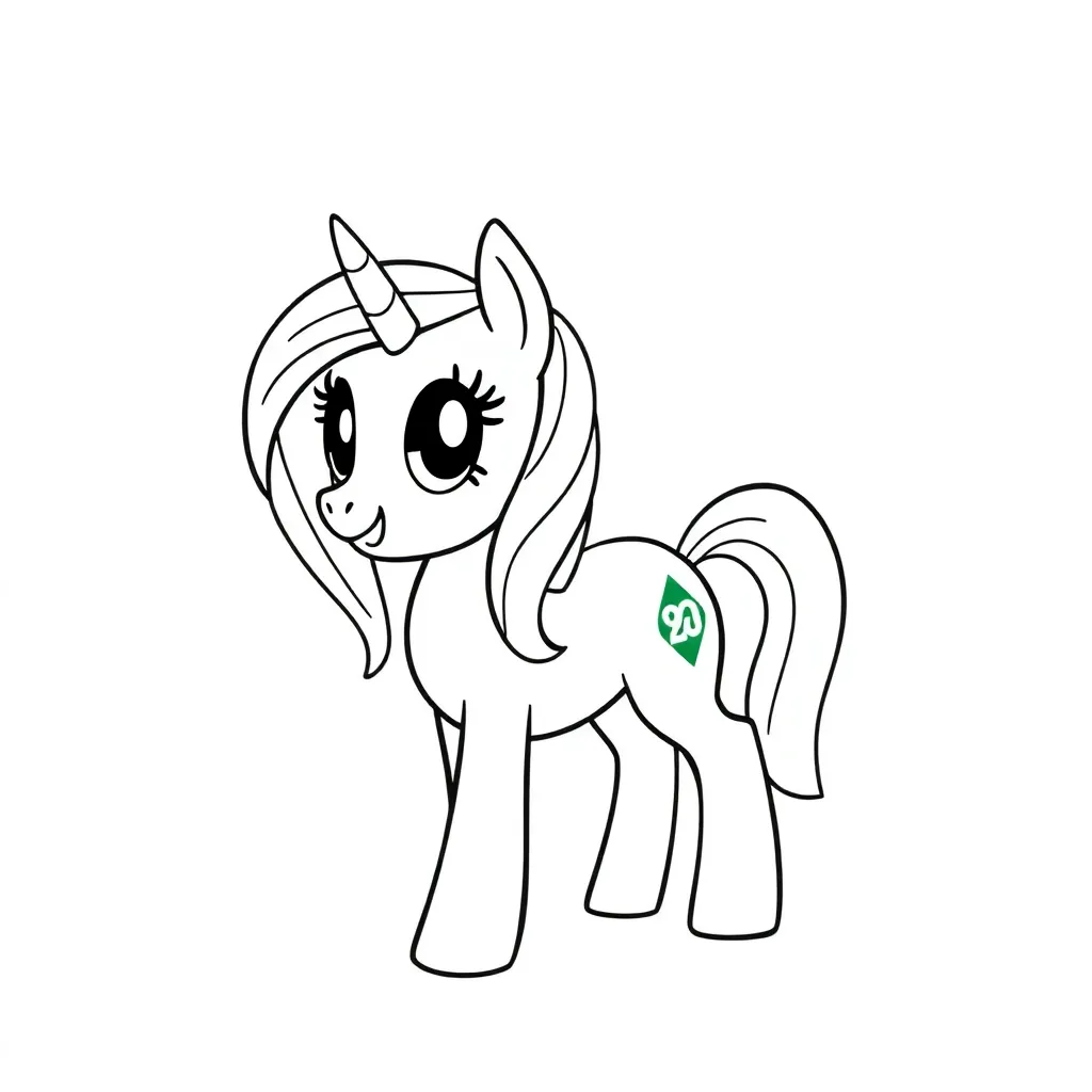 My Little Pony Eenhoorn Fantasie Kleurrijk Creatief coloring page for children