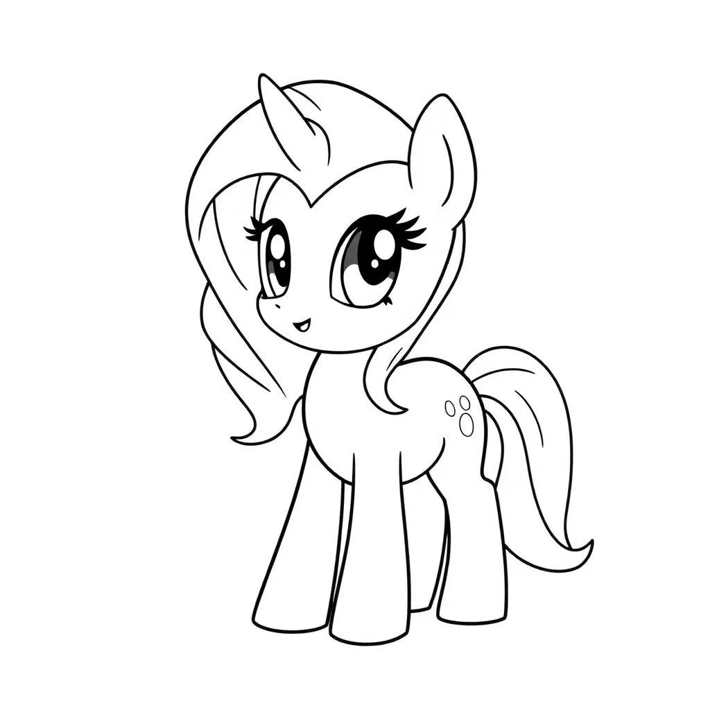 My Little Pony Eenhoorn Magisch Vriendschap Cartoon coloring page for children