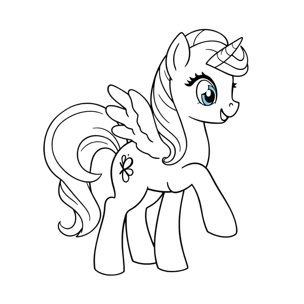 My Little Pony Fantasie Magisch Creatief Kindertekening coloring page for children