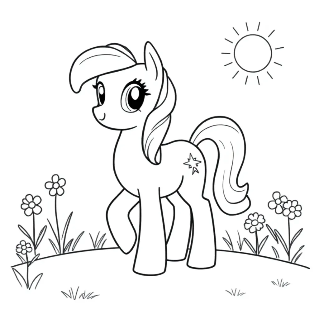 My Little Pony coloring page for children