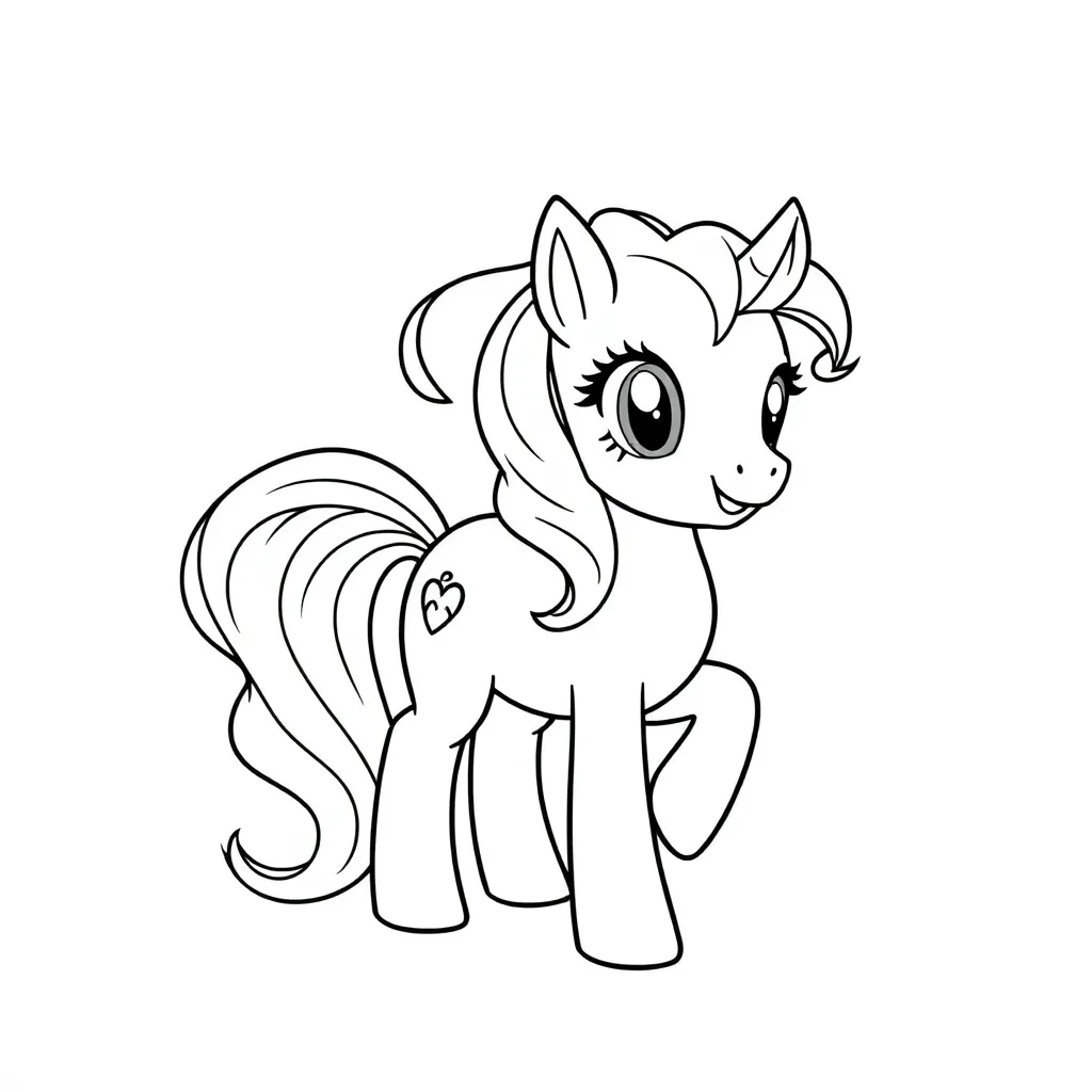 My Little Pony Magisch Fantasie Kindertekening coloring page for children