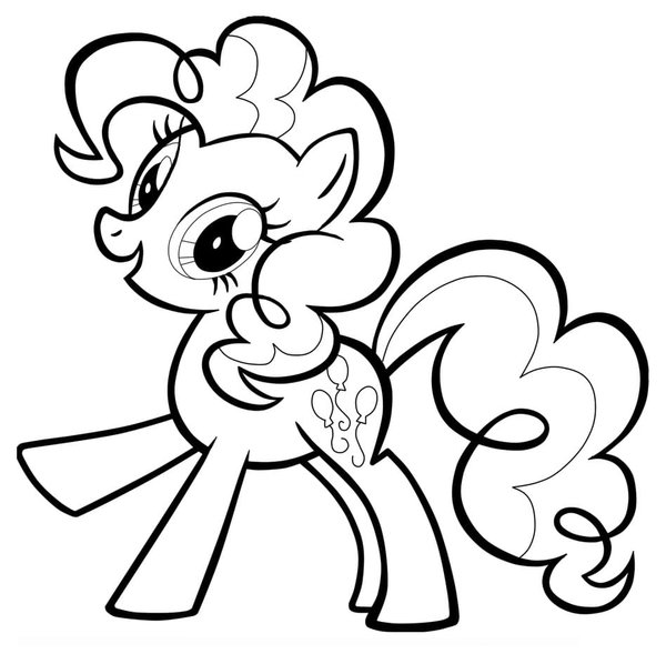 My Little Pony Pinkie Pie coloring page for children
